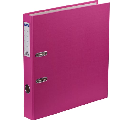 Изображение товара Папка-регистратор OfficeSpace 50 мм, бумвинил, с карманом на корешке, розовая 289632