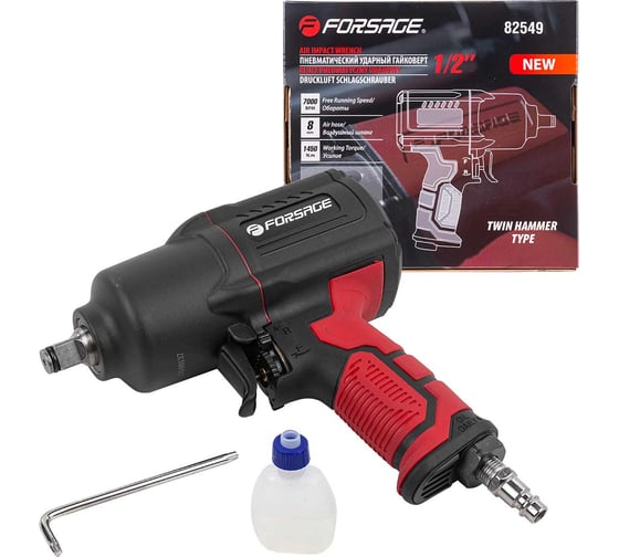 Изображение товара Ударный пневмогайковерт Forsage Twin Hammer F-82549(48136)