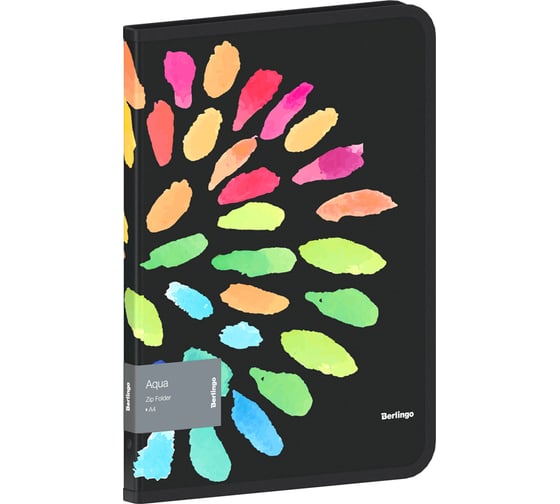 Изображение товара Папка на молнии BERLINGO Aqua А4, 600 мкм, с рисунком ZF4_A4011