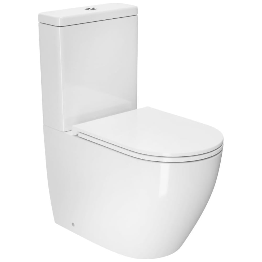 Изображение товара Унитаз-компакт D&K D_K DK торнадо Matrix безободковый с микролифтом белый