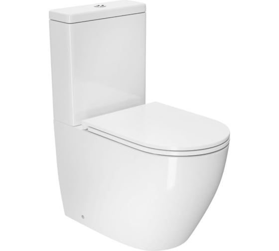 Изображение товара Унитаз-компакт D&K D_K DK безободковый торнадо Matrix, сиденье микролифт, белый DT1397516
