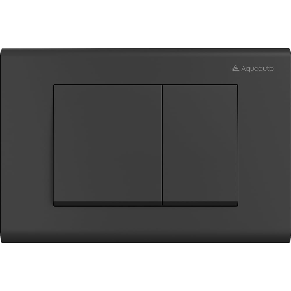 Изображение товара Панель смыва Aqueduto AQD QUADRADO черный матовый для унитаза
