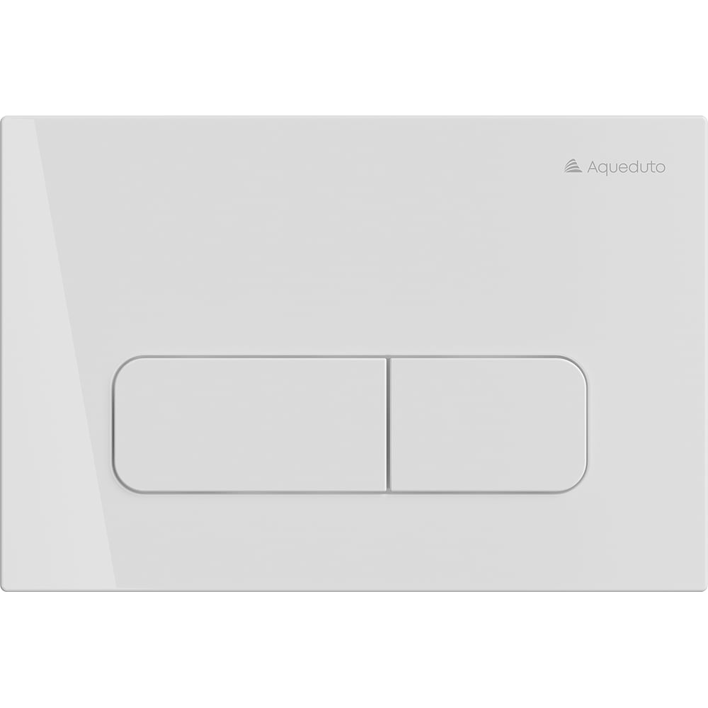 Изображение товара Панель смыва Aqueduto AQD FORMA белый глянцевый двухрежимное управление