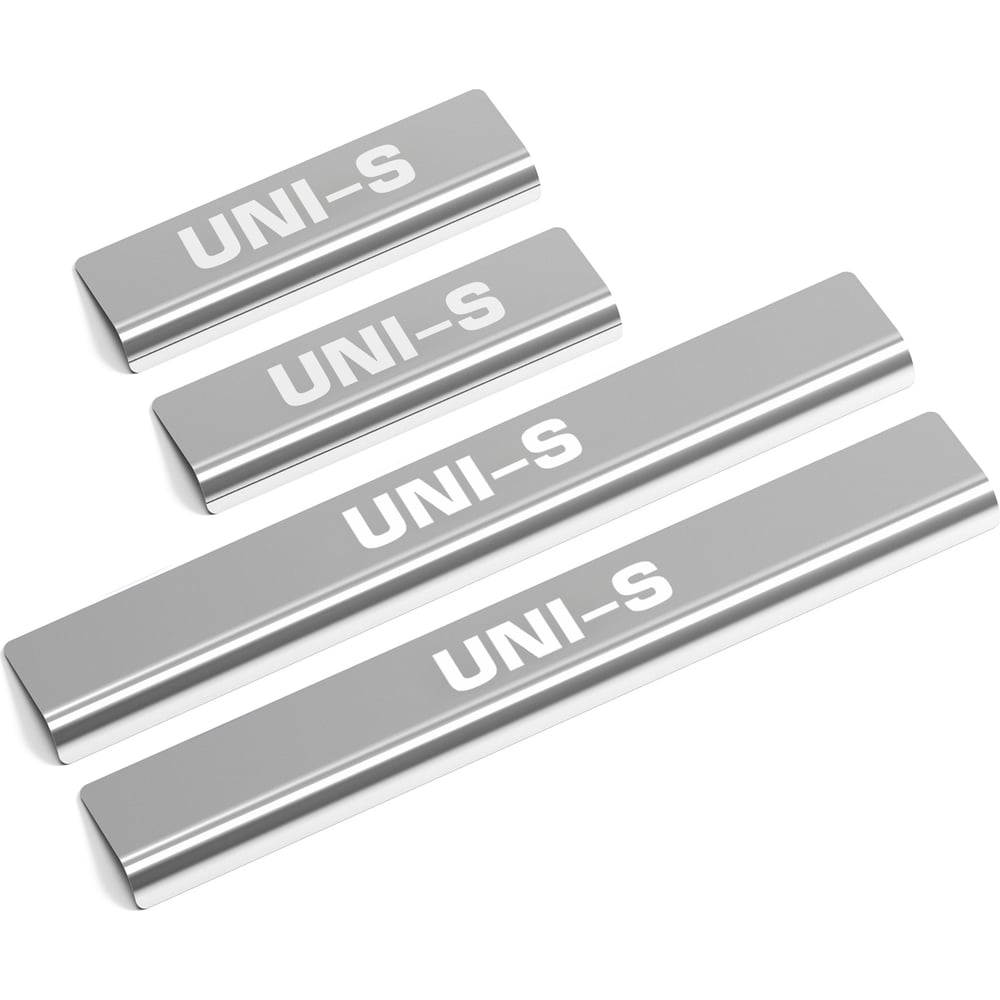 Изображение товара Накладки на пороги AutoMax для Changan UNI-S 2024 нерж.сталь 4 шт с надписью