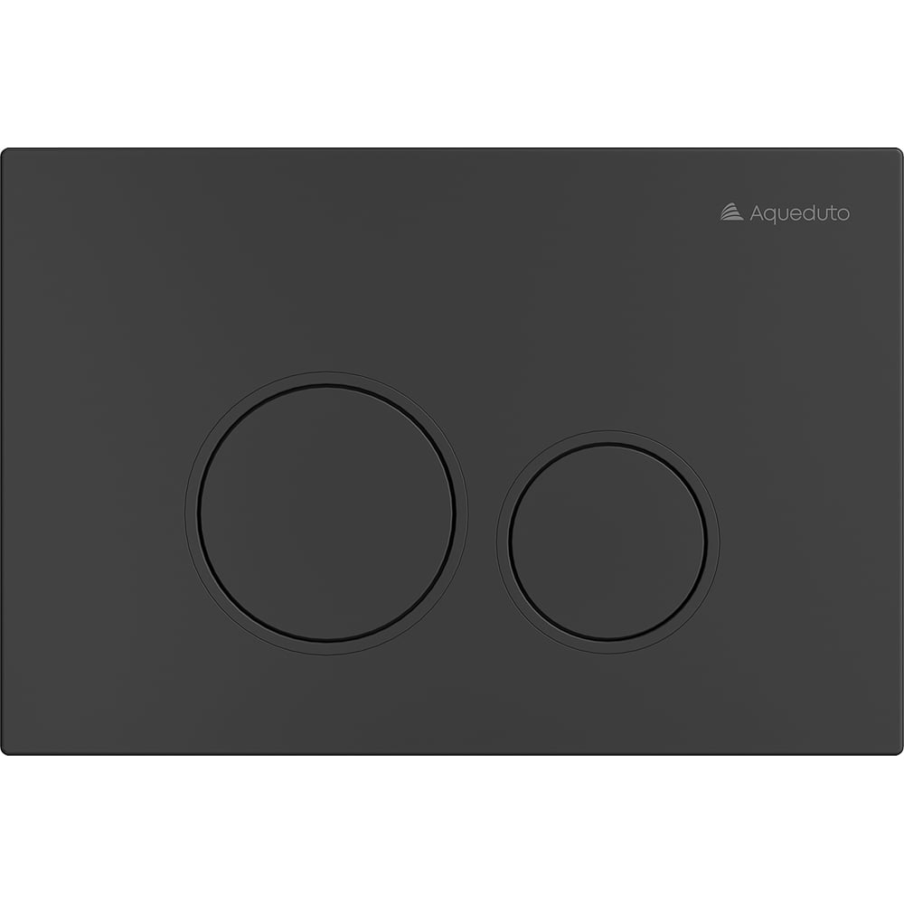 Изображение товара Панель смыва Aqueduto CIRCULO черный матовый двухрежимная для инсталляций
