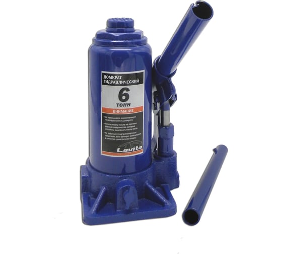 Изображение товара Домкрат бутылочный гидравлический LAVITA 3 т, 180-340 мм, картонная упаковка LA JNS-03