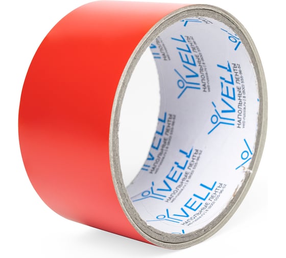 Изображение товара Светоотражающая лента Vell красная, 50 мм х 2,5 м 1376472