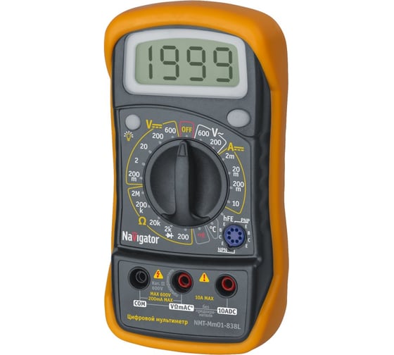 Изображение товара Мультиметр Navigator NMT-Mm01-838L 82429