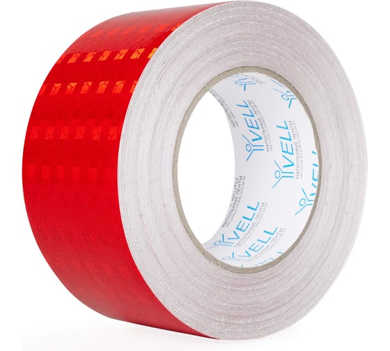 Изображение товара Светоотражающая лента Vell красная RT, 50 мм х 30 м 1376487