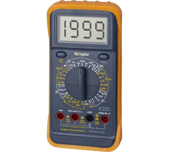 Изображение товара Мультиметр Navigator NMT-Mm03-064 MY64 82433