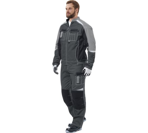 Изображение товара Костюм URSUS "МЕГА" куртка/полукомбинезон темно-серый/черный/светло-серый 48-50, 170-176 КОС888-Т.СЕРЫЙ/ЧЕРНЫЙ/СВ.СЕРЫЙ/48-50, 170-176