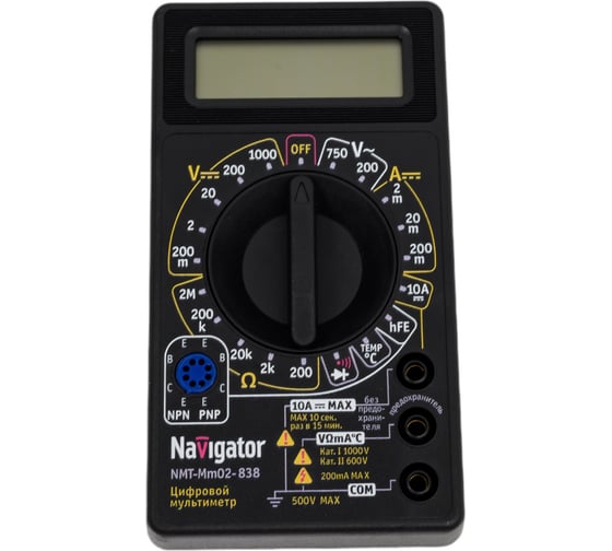 Изображение товара Мультиметр Navigator NMT-Mm02-838 82432