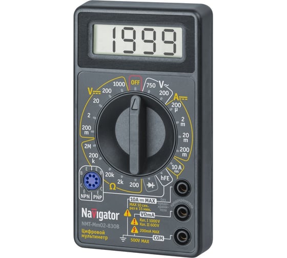 Изображение товара Мультиметр Navigator NMT-Mm02-830B 82430