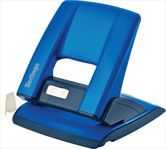 Изображение товара Металлический дырокол BERLINGO Power TX 30 листов, с фиксатором и линейкой, синий KPh_30179