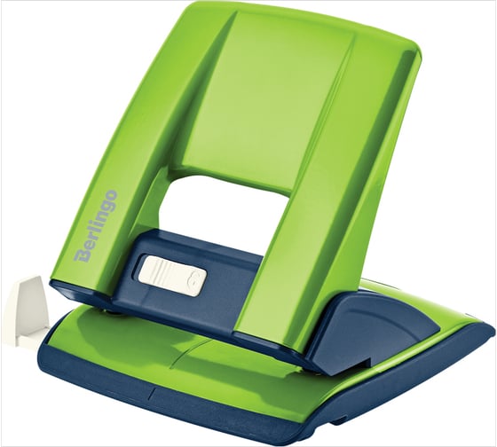 Изображение товара Металлический дырокол BERLINGO Power TX 30 листов, с фиксатором и линейкой, зеленый KPh_30180