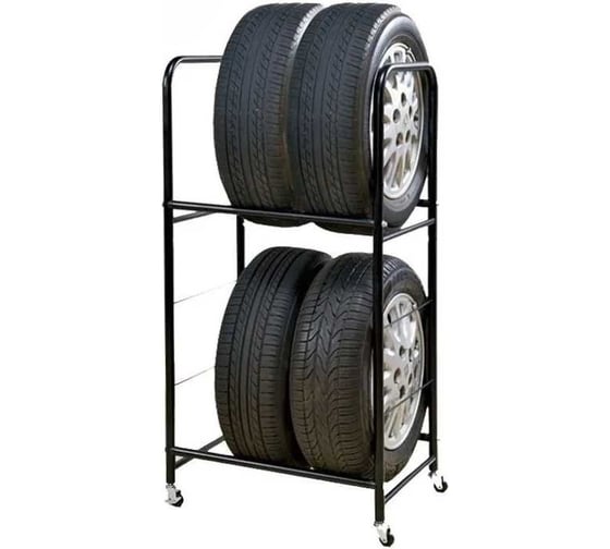 Изображение товара Передвижной стеллаж для 4х автомобильных колёс А1 Tools Floor Stand For 4 Tires 100FS102