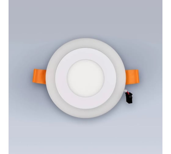 Изображение товара Светодиодный встраиваемый светильник ELEGANZ ТРЕХРЕЖИМНЫЙ Круг 6Вт 5000К+Красный 220В, EL-2CRR6