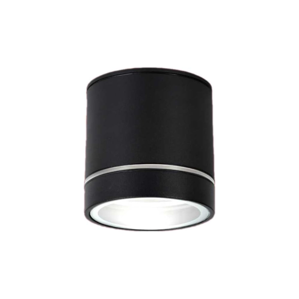 Изображение товара Светильник уличный IN HOME потолочный ПБУ ЦИЛИНДР-1xGX53-NL-BL с подсветкой алюминиевый черный IP54 4690612059181