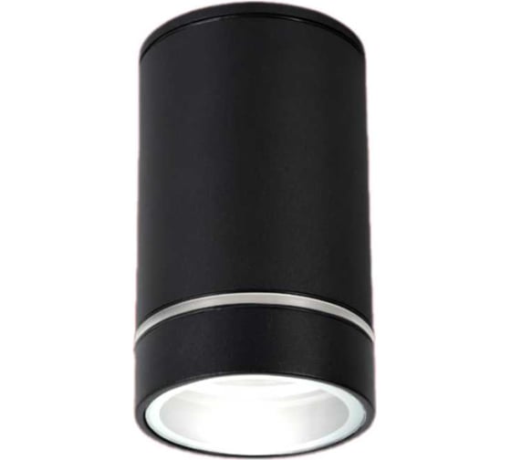 Изображение товара Светильник уличный IN HOME потолочный ПБУ ЦИЛИНДР-1xА60-NL-BL с подсветкой черный IP54 4690612059143