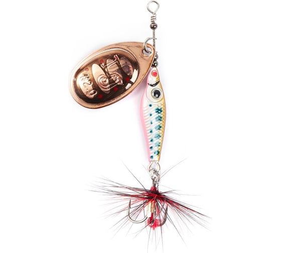 Изображение товара Вращающаяся блесна LUCKY JOHN TRIAN BLADE ROUND, 09.0г, цвет 006, в блистере LJTBR9-006