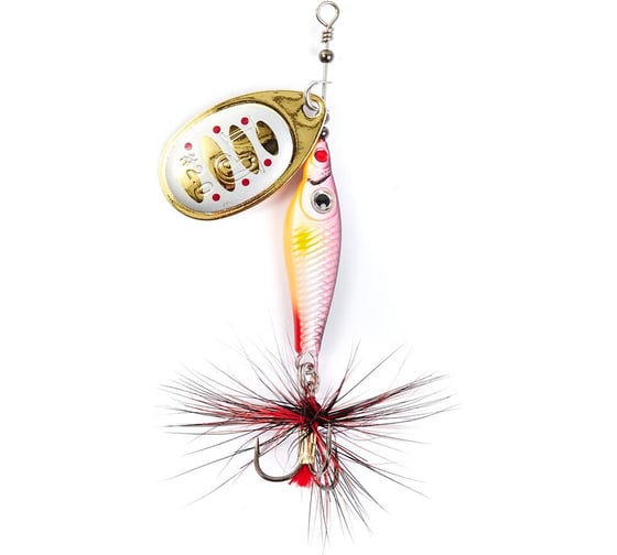 Изображение товара Вращающаяся блесна LUCKY JOHN TRIAN BLADE ROUND, 12.0г, цвет 002, в блистере LJTBR12-002