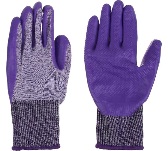 Изображение товара Перчатки с латексным полуобливом Inbloom р.9, 24см, спандекс, 55г 180-023