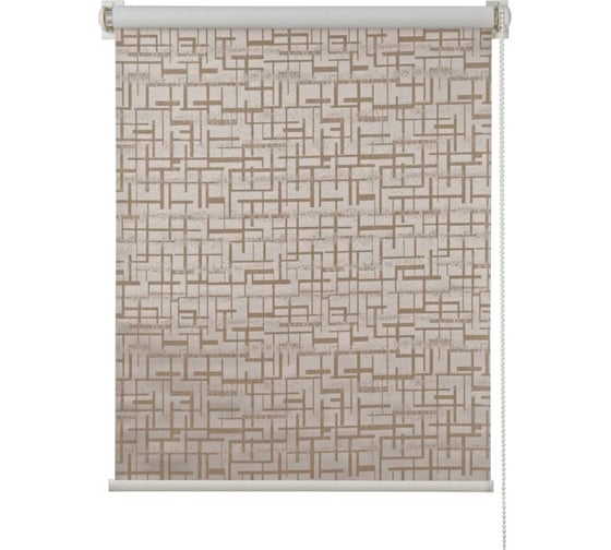 Изображение товара Рулонная штора ПраймДекор Blackout Лабиринт маисовый 140х170 см 12140097