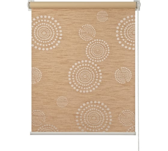 Изображение товара Рулонная штора ПраймДекор Blackout эклиптика бежевый 160х170 см 12160047