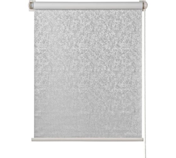 Изображение товара Миниролло ПраймДекор blackout Венецианская штукатурка жемчужно-серый, 98х170 см 23098110