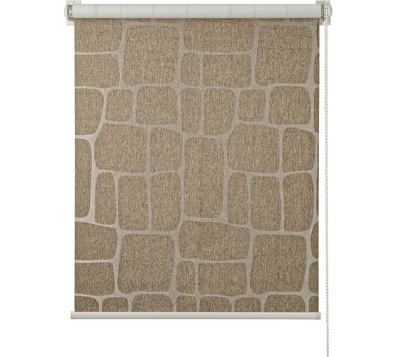 Изображение товара Рулонная штора ПраймДекор Blackout stone серо-коричневый 120х170 см 12120054