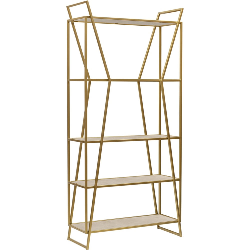 Изображение товара Стеллаж GreenWeen OSLO MINI с керамическими полками и золотым каркасом