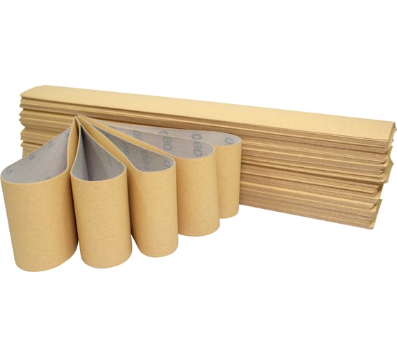 Изображение товара Полоски шлифовальные абразивные CERAMAX GOLD 70*420мм без отверстий, P240, 50 шт. 1CRX1132