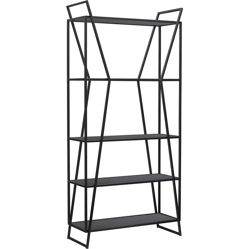 Изображение товара Стеллаж GreenWeen OSLO MINI с черным каркасом и полками ЛДСП