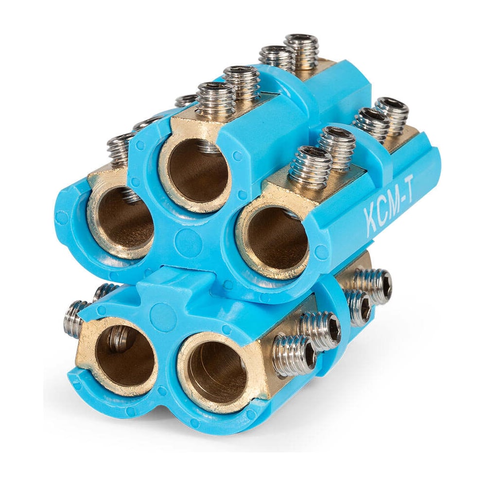 Изображение товара Блок соединителей КВТ КСМ-Т 35-70 102574 для внутреннего монтажа латунь/синий