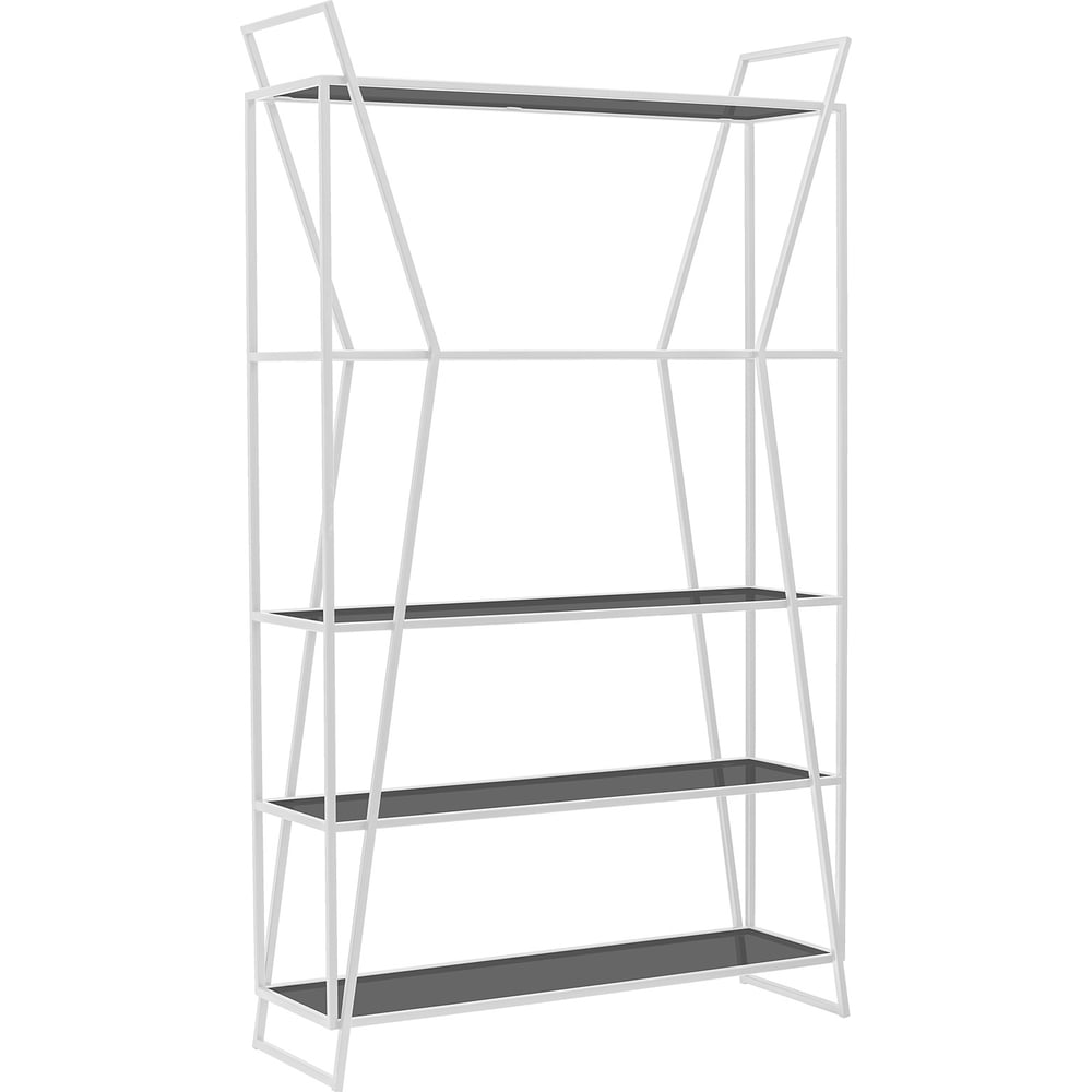 Изображение товара Стеллаж GreenWeen OSLO белый каркас, стеклянные полки, 1000x330x1710 мм