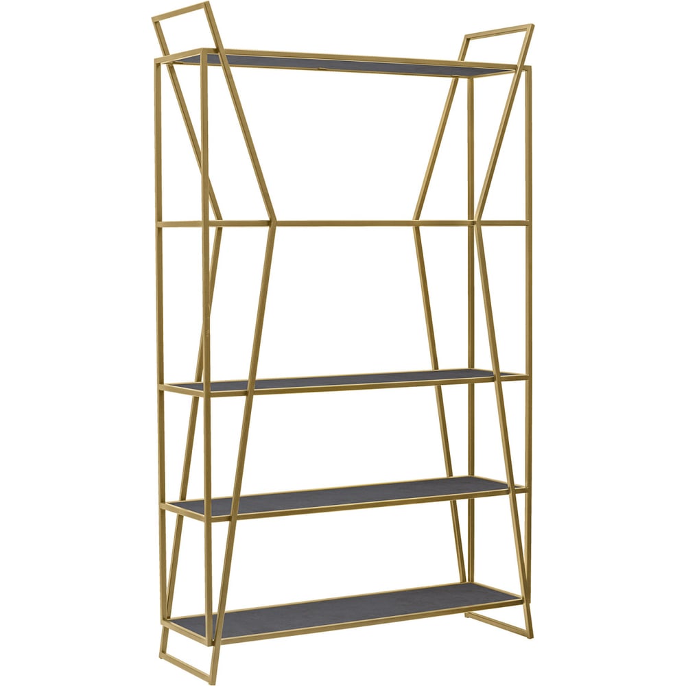 Изображение товара Стеллаж GreenWeen OSLO с металлическим каркасом и полками ЛДСП темный бетон 1000х330х1710 мм