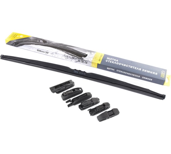Изображение товара Щетка стеклоочистителя зимняя GANZ 650 мм (6 адаптеров) GIS01043