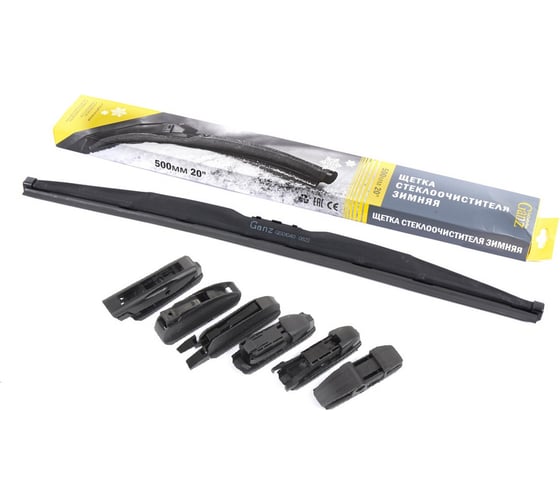Изображение товара Щетка стеклоочистителя зимняя GANZ 500 мм (6 адаптеров) GIS01040