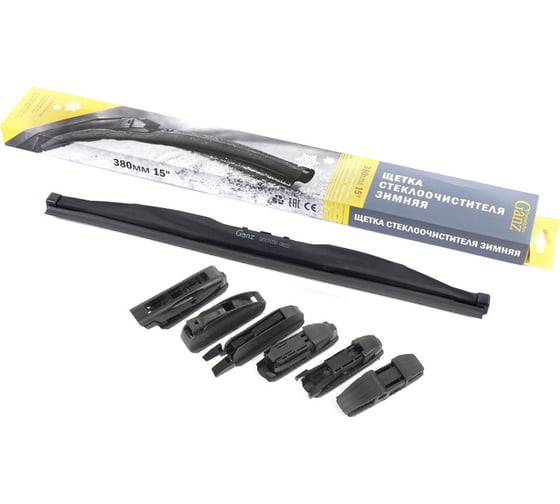 Изображение товара Щетка стеклоочистителя зимняя GANZ 380 мм (6 адаптеров) GIS01050