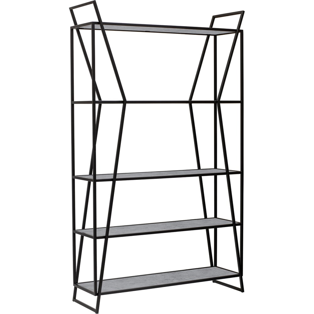 Изображение товара Стеллаж GreenWeen OSLO черный металлический с ЛДСП полками 1000x330x1710 мм