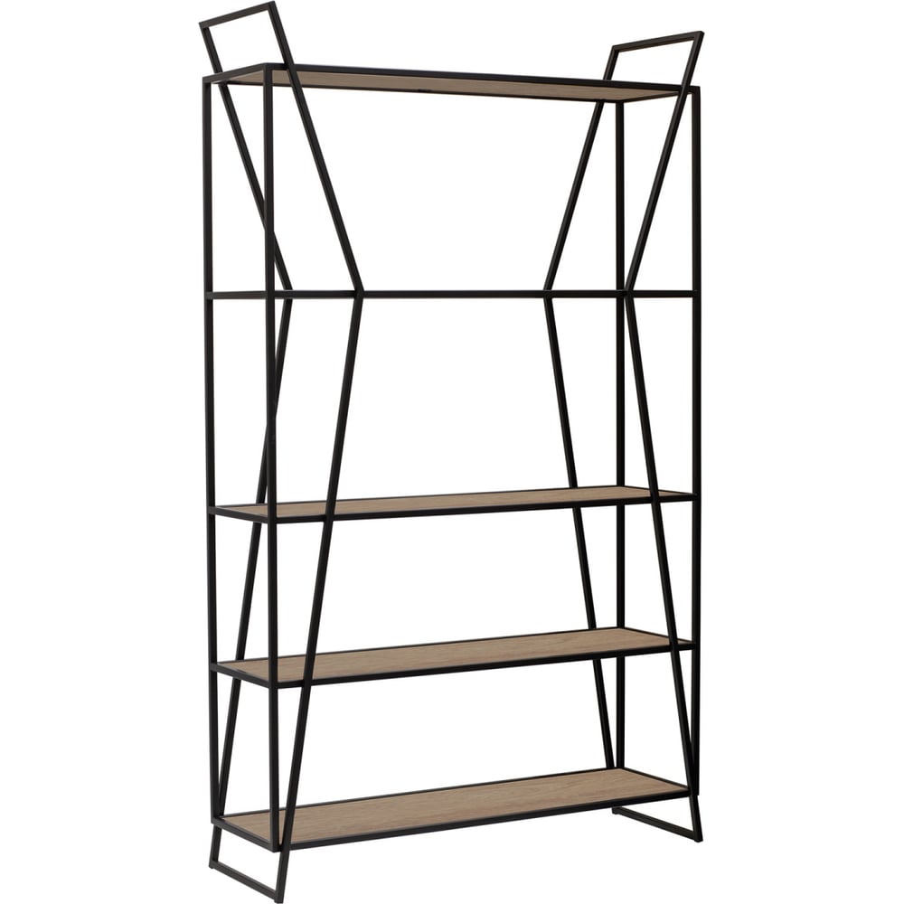 Изображение товара Стеллаж GreenWeen OSLO с полками из ЛДСП и черным каркасом