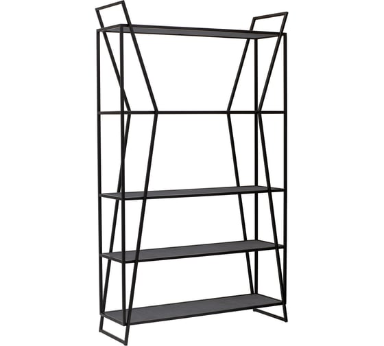 Изображение товара Стеллаж GreenWeen OSLO, черный каркас, полки ЛДСП Бетон темный, 1000x330x1710 мм GW-OSLO-B-LD-BETTEM