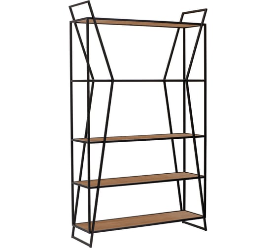 Изображение товара Стеллаж GreenWeen OSLO, черный каркас, полки ЛДСП Робиния, 1000x330x1710 мм GW-OSLO-B-LD-R