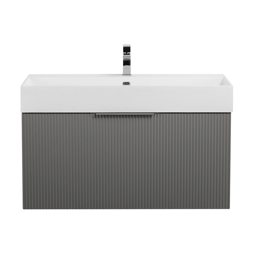 Изображение товара Подвесная тумба под раковину CEZARES PREMIUM Plisse Grigio nuvola 90x44x43 см