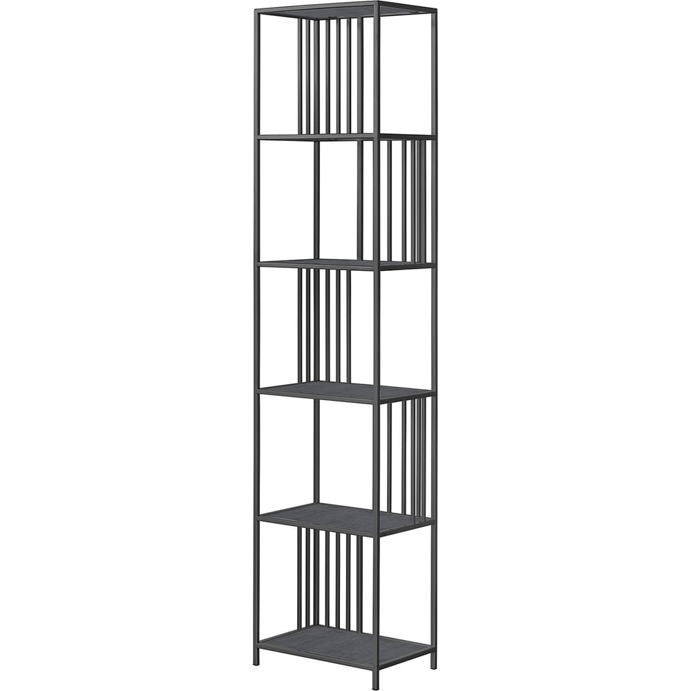 Изображение товара Стеллаж GreenWeen SOHO MINI, черный каркас, полки керамика Antracite, 450x300x1950 мм GW-SOHO-MINI-B-KA