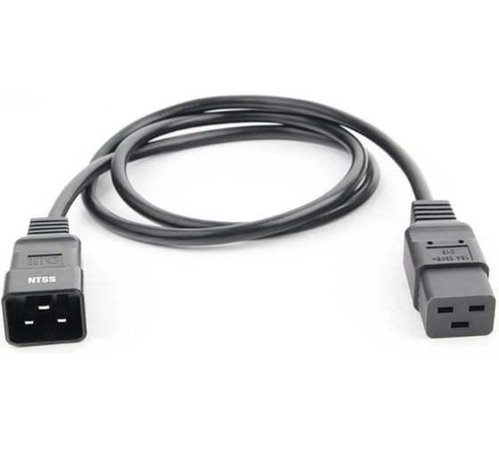Изображение товара Шнур питания для БРП NTSS IEC 60320 C19 – IEC 60320 C20, 3х1.0, 1.8 м, ГОСТ NTSS-PC19201