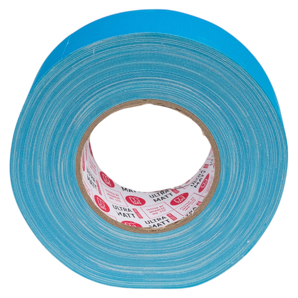 Изображение товара Клейкая лента DGTAPE ultraMATT ГАФФА тейп 50мм 50м голубая светится в ультрафиолете