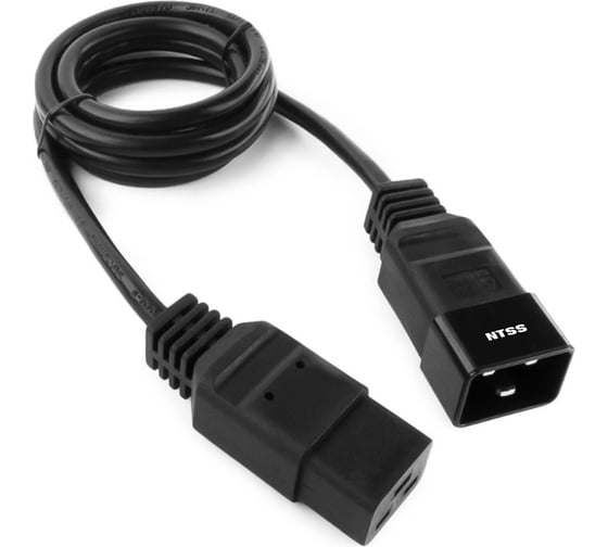 Изображение товара Шнур питания для БРП NTSS IEC 60320 C19 – IEC 60320 C20, 3х1.5, 3 м, ГОСТ NTSS-PC19202