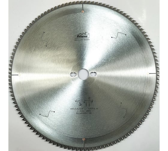 Изображение товара Пила дисковая Pilana TCT 400х3.6/2.8х30 мм, 120Z, 87-11 TFZ N CT00650273