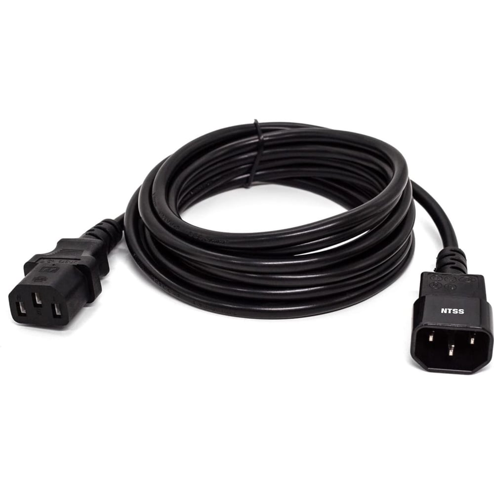 Изображение товара Шнур питания NTSS IEC 60320 C13 - C14 3м кабель питания с разъемами IP20
